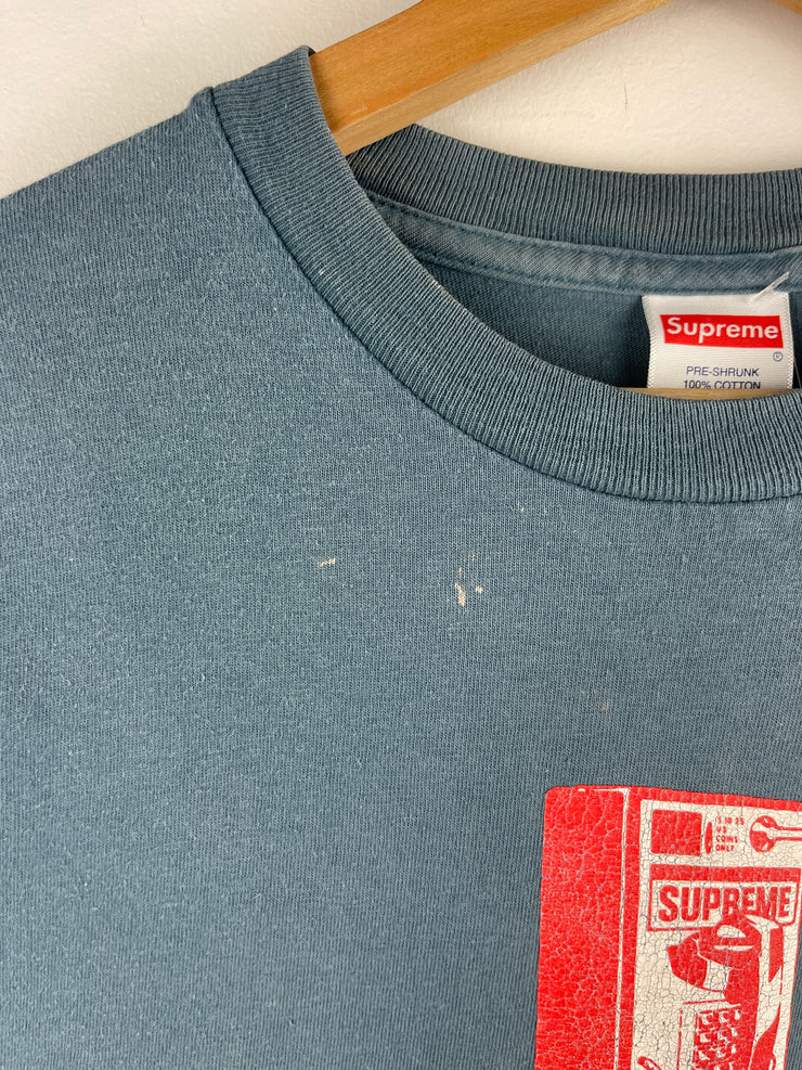 Supreme FW18 Payphone Slate Tee
