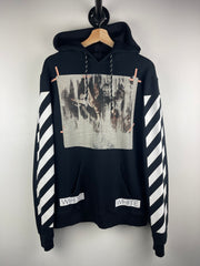 Off White Caravaggio Diagonal Black Hoodie