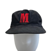 Vintage 90's Marlboro Black Strapback Hat