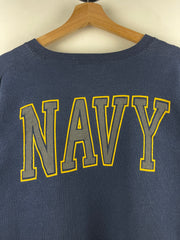 Vintage 90s United States Navy 3M Reflective Navy Crewneck