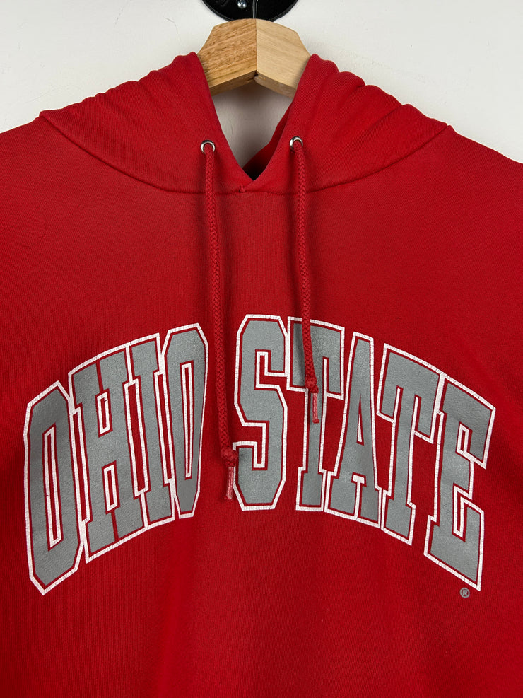 Vintage 90s Ohio State Arc Logo Red Hoodie