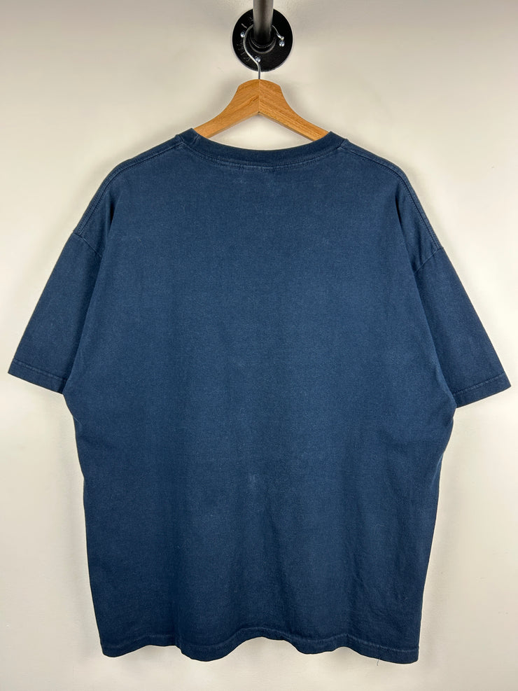 Vintage 2003 The Simpsons Homer American Idle Navy Tee