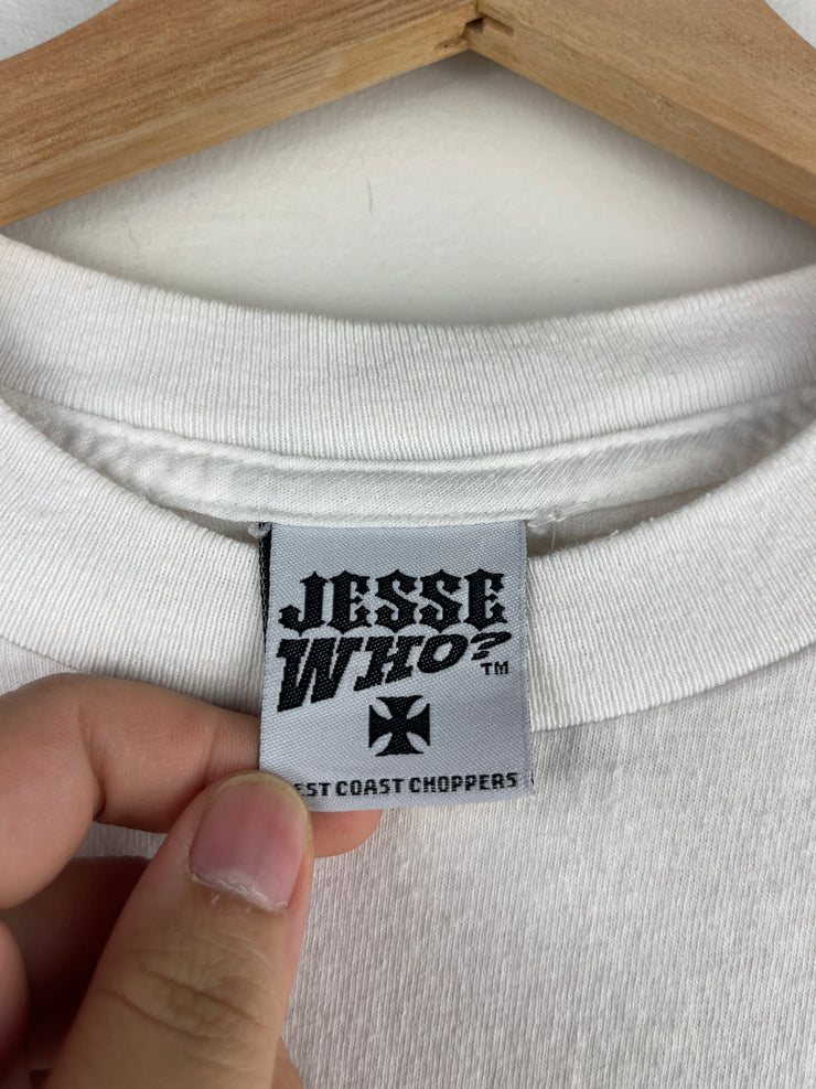 Vintage West Coast Choppers Chrome Logo White Tee