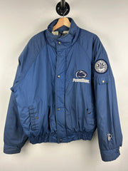 Vintage 90s Pro Player Penn State Nittany Lions Navy Insulated Bomber Jacket