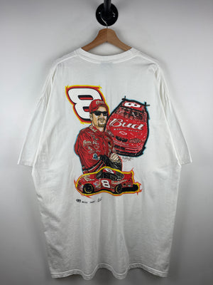 Vintage Nascar Chase Dale Jr Bud White Tee