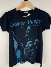 Vintage Y2K Skinny Puppy Parking Lot Boot Women's Black Baby Tee