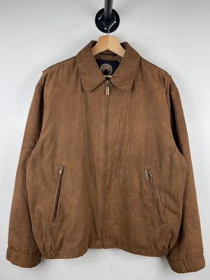 Vintage Weatherproof Brown Suede Harrington Jacket