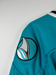 Vintage 90s NHL CCM San Jose Sharks Teal Hockey Jersey