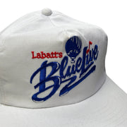 Vintage 90s Labatt Blue Beer Live Hot Air Baloon White Snapback Hat