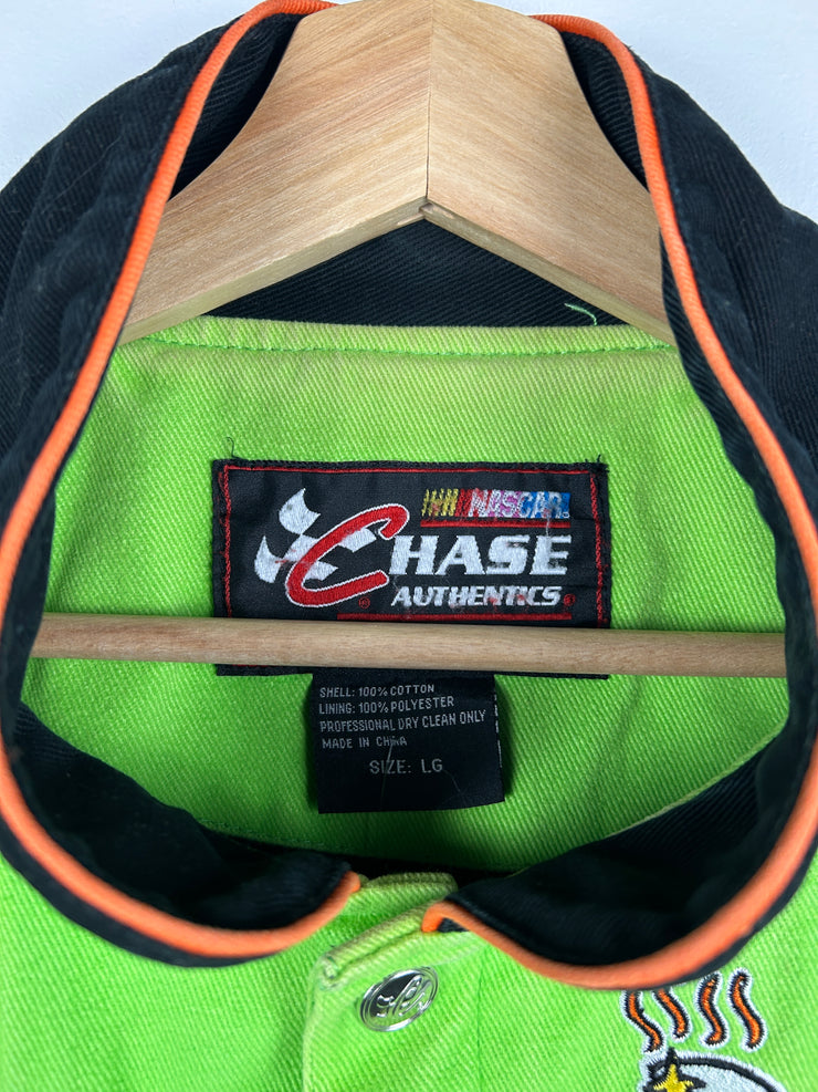 Vintage Nascar Chase Mark Martin Go Daddy Green Racing Jacket