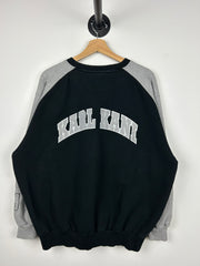 Vintage Y2K Karl Kani Embroidered Grey & Black Crewneck