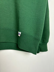 Vintage 90's Russell Essential Forest Green Blank Crewneck