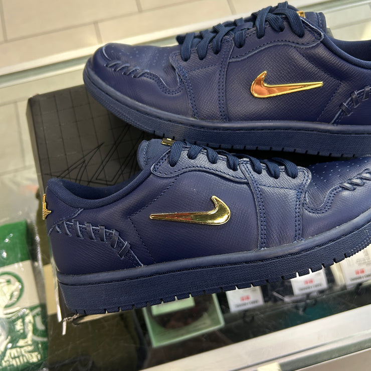 Jordan 1 Low Method Of Make Midnight Navy Metallic Gold