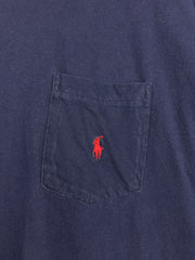 Vintage 90s Polo Ralph Lauren Navy Pocket Tee