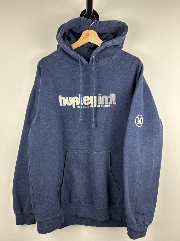Vintage 90s Hurley International Navy Hoodie