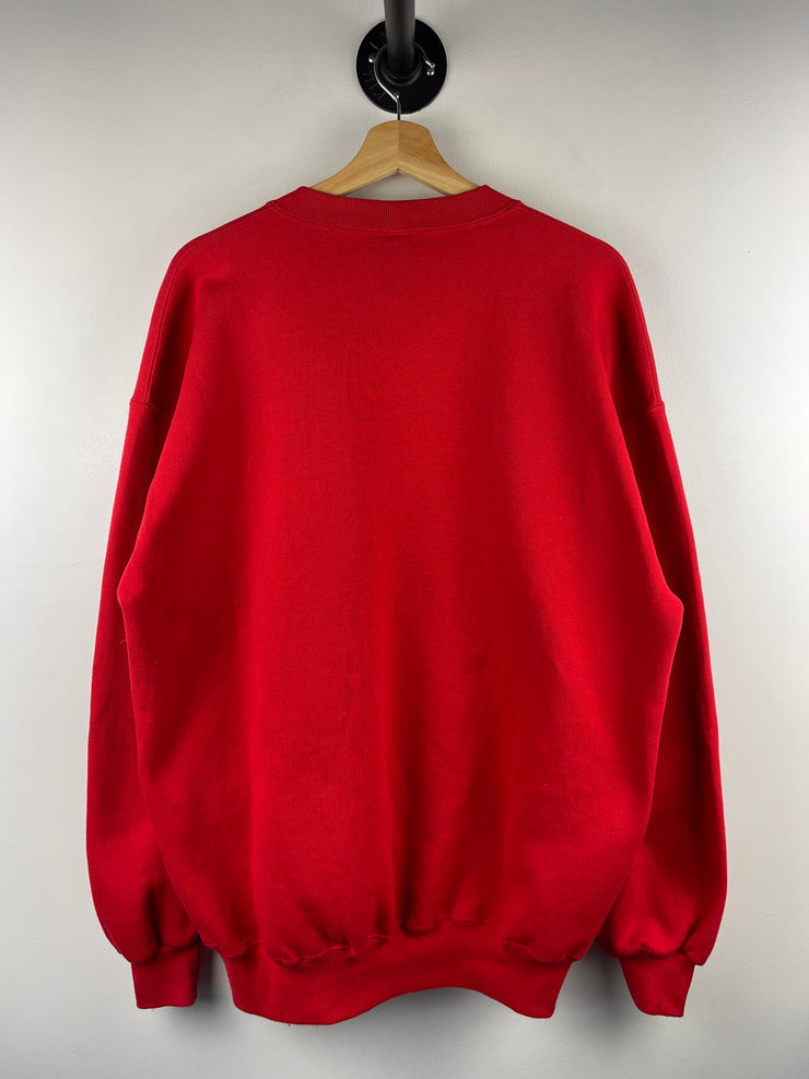 Vintage 90s Russell Athletic Cornell University Red Crewneck