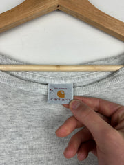 Vintage 90s Carhartt Thrashed Grey Pocket Tee