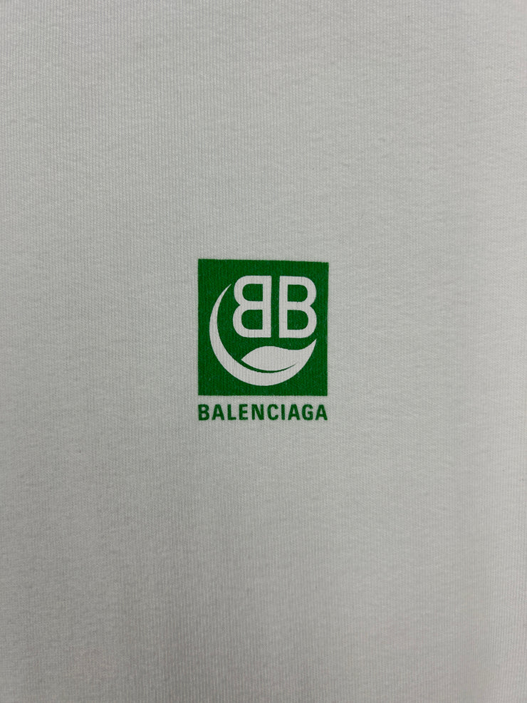 Balenciaga Bio Leaf White Tee