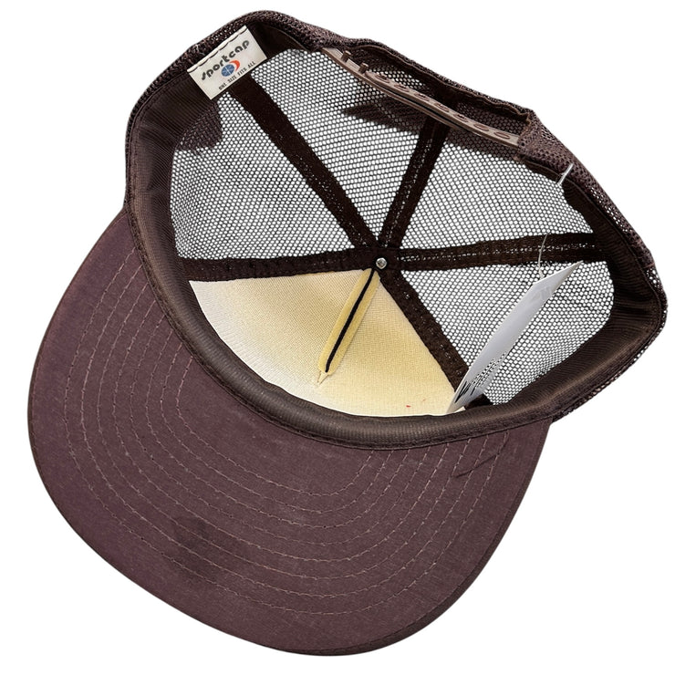 Vintage 80s Little Caesars Pizza Brown Trucker Hat