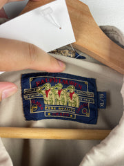 Vintage 90s Chaps Ralph Lauren Beige Cropped Harrington Jacket