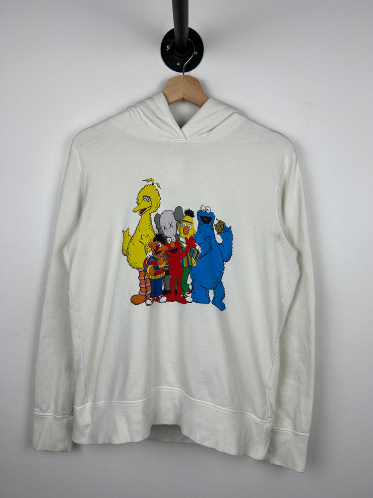 Kaws Sesame Street Group Cream Hoodie