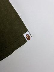 Bape Ape Head Embroidered Olive Tee