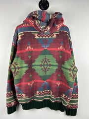 Vintage 90s Polo Ralph Lauren Southwestern Aztec Hoodie