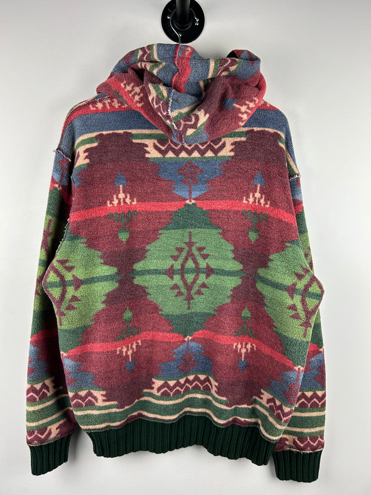 Vintage 90s Polo Ralph Lauren Southwestern Aztec Hoodie