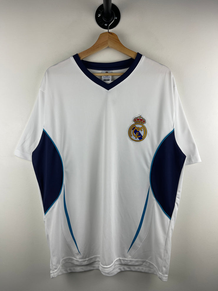 Vintage Real Madrid White Soccer Jersey