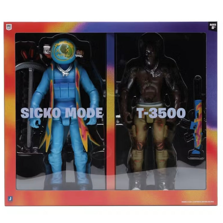 Travis Scott Cactus Jack Fortnite 12” Action Figure Duo Set