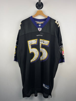 Vintage NFL Reebok Baltimore Ravens Terrell Suggs Black Football Jersey