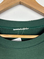 Vintage 90s Forest Green Faded Blank Crewneck
