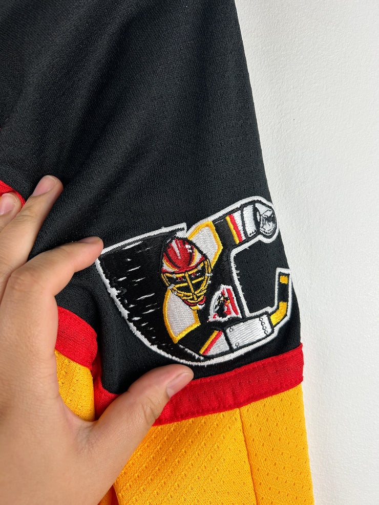 Vintage 90s ECHL SP Cincinnati Cyclones Kalisewicz Yellow Hockey Jersey