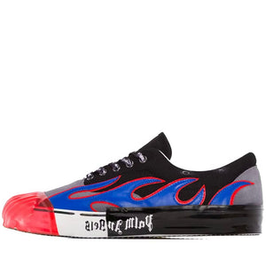 Palm Angels Multicoloured Flame Black Low Top