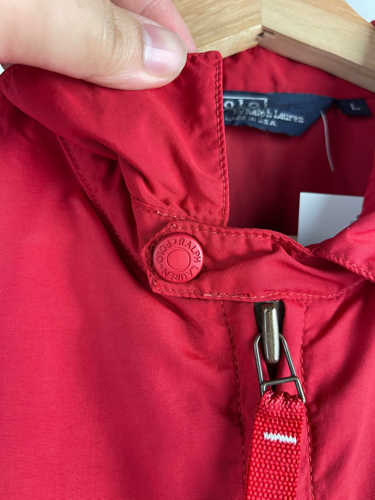 Vintage 90s Polo Ralph Lauren US-Polo Red Windbreaker