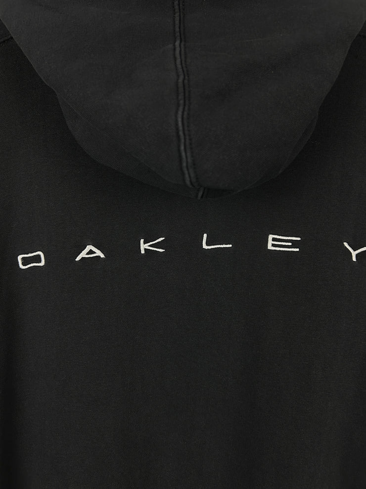 Vintage 90s Oakley Software Spellout Black Hoodie