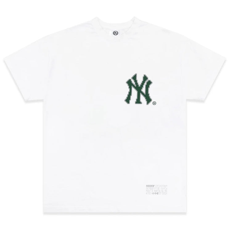 Hidden NY X New York Yankees Pixelated NY White Tee