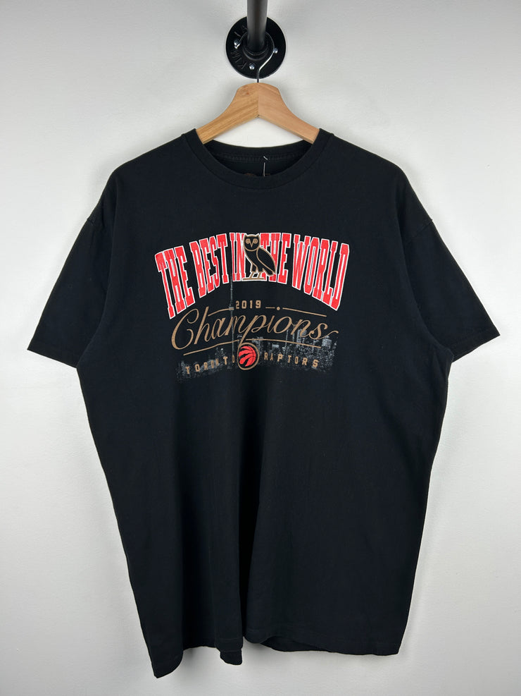 OVO NBA Toronto Raptors Best In The World Champions Black Tee