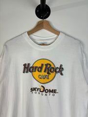 Vintage 90's Hard Rock Café Sky Dome Toronto White Tee