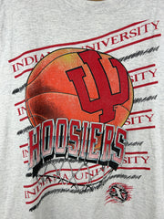 Vintage 90s Indiana Hoosiers Basketball Grey Tee