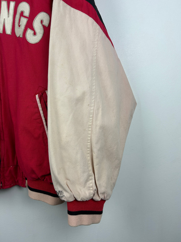Vintage 90s NHL Mirage Detroit Red Wings Reversible Bomber Jacket