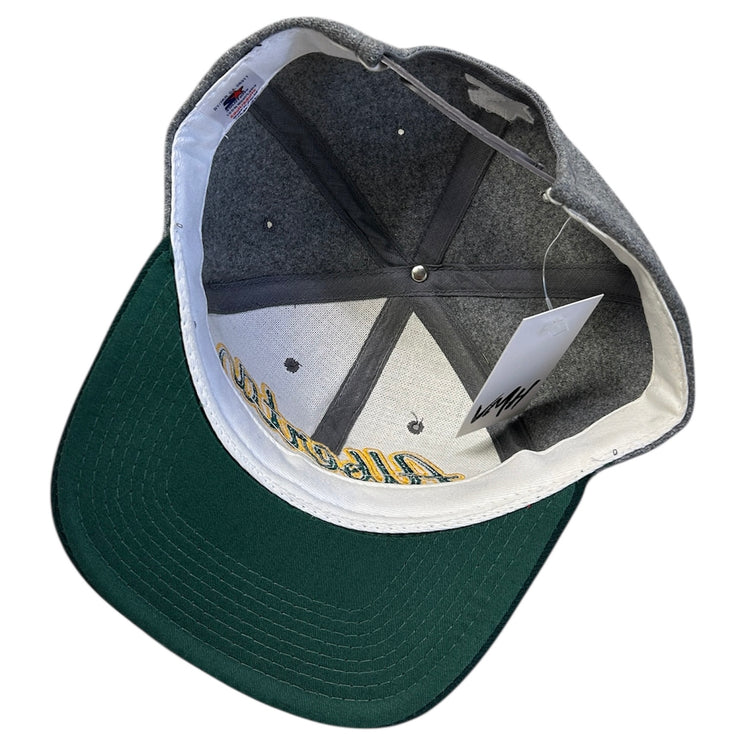Vintage 90s Starter Alberta University Tailsweep Melton Wool Snapback Hat