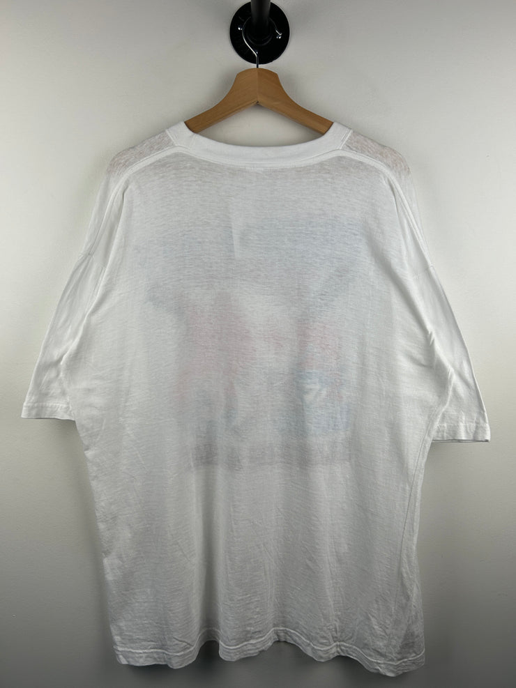 Vintage 90s MLB Toronto Blue Jays VS Montreal Expos Canada Day Clash White Tee