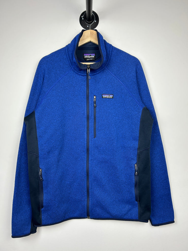 Vintage Patagonia Blue Fleece Zip Up Sweater