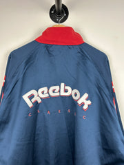 Vintage Reebok Classics Satin Navy Bomber Jacket