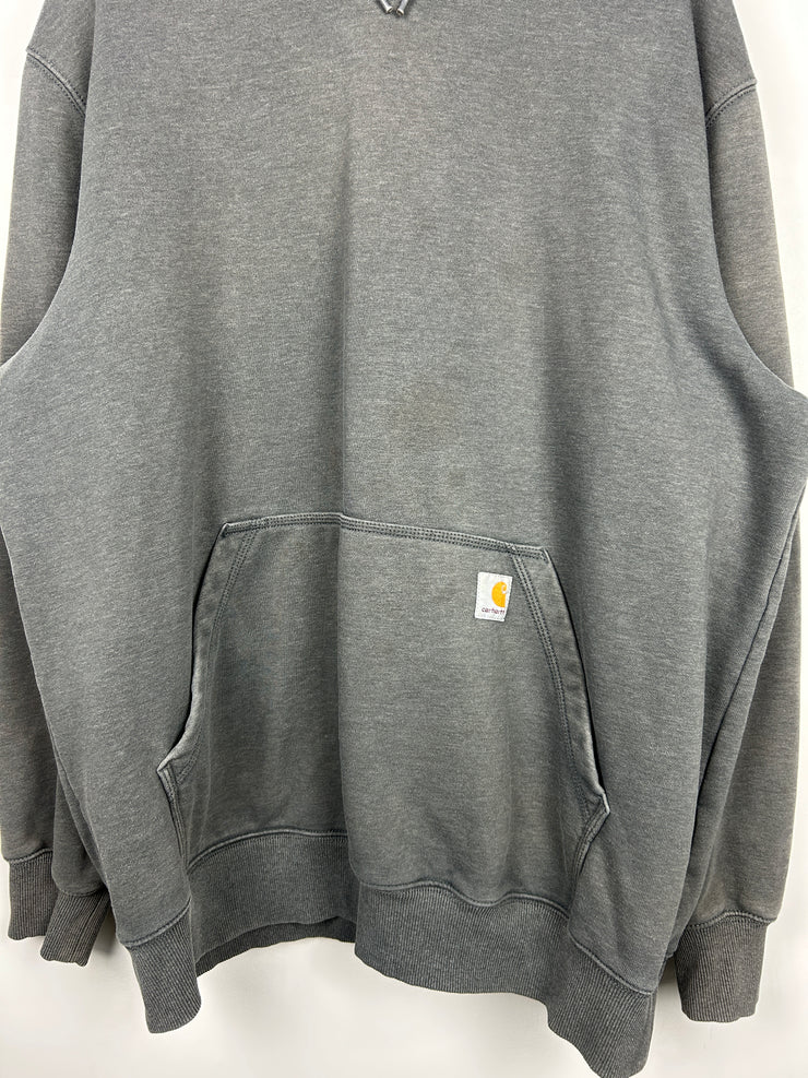 Vintage Carhartt Rain Defender Patch Grey Hoodie