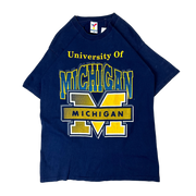 Vintage 90's University Of Michigan Navy Tee