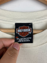 Vintage 2004 Harley Davidson Girl London Cream Tee
