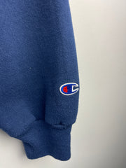 Vintage 90s Champion Spellout Embroidered Navy Crewneck