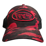 Von Dutch Rambo Camo Red & Black Trucker Hat